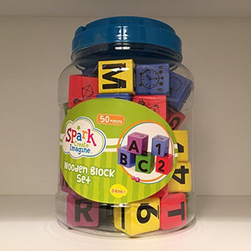spark create imagine wooden blocks