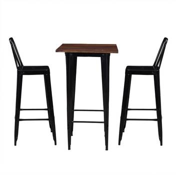 Royaloak Black Metal Table Chair Set Price In India Buy Royaloak Black Metal Table Chair Set Online At Flipkart Com