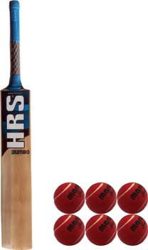 Hrs Basics Cricket Set Jumbo Kashmir Willow Cricket Bat Short