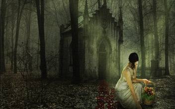 Crypt Trees Mist Fantasy Oil Painting Poster Paper Print Abstract Posters In India Buy Art Film Design Movie Music Nature And Educational Paintings Wallpapers At Flipkart Com