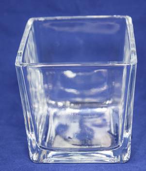 Fourwalls Square Flower Glass Vase 10 Cm X 10 Cm X 10 Cm