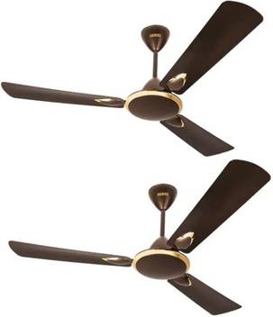 Usha Striker Platinum Metallic Brown Set Of 2 1200 Mm 3 Blade