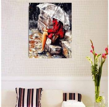 Frameless Diy Painting By Numbers Canvas Painting Wall Art Oil