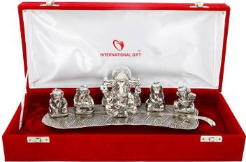 International Gift Silver Finish Musical Ganesha God Idol With Velvet Box Exclusive Gift For Diwali Gift Corporate Gift And Wedding Return Gifts Decorative Showpiece 6 Cm Price In India Buy Buy fabulous diwali gifts like bags, cosmetics, jewellery, perfumes etc. inr