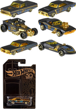 hot wheels 50 years black and gold