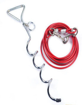 pet leash stake