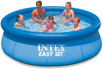 Intex Original Inflatable Superior 10ft X 30inches Jumbo Easy Set 3850 Litres Water Capacity Family Pool Inflatable Swimming Pool Price In India Buy Intex Original Inflatable Superior 10ft X 30inches Jumbo