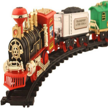 battery operated toy train set with light sound and smoke