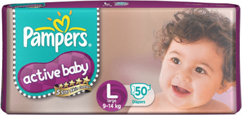 pampers active large