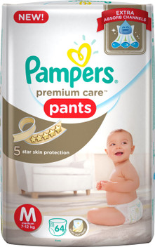 flipkart pampers m size