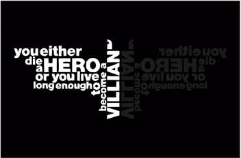 The Dark Knight You Either Die A Hero Quote Poster Art Movie Poster Paper Print Quotes Motivation Posters In India Buy Art Film Design Movie Music Nature And