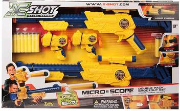 Zuru X Shot Excel Combo Double Scope Micro Guns Darts X