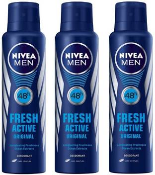 Nivea Men Fresh Active Orignal Deodorant Spray 150ml Each Pack Of 3 Deodorant Spray For Men Price In India Buy Nivea Men Fresh Active Orignal Deodorant Spray 150ml Each Pack