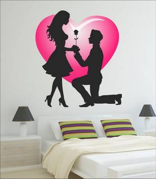 Fantaboy Cute Couple Wall Decal Sticker 60cm X 90cm Price In India Buy Fantaboy Cute Couple Wall Decal Sticker 60cm X 90cm Online At Flipkart Com
