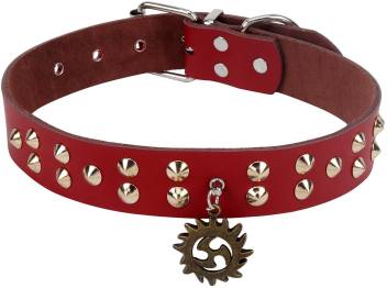 Sri Imported High Quality Adjustable Dog Collar 1 2 Inch With Golden Rivet Spikes Designer Locket Dog Everyday Collar Price In India Buy Sri Imported High Quality Adjustable Dog Collar 1 2