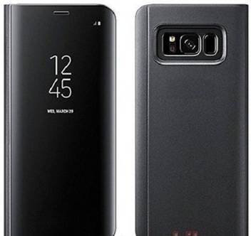 Midkart Flip Cover For Samsung Galaxy S9 Plus Only Black Sensor Flip Cover With Touch Front Glass Screen Kick Stand Midkart Flipkart Com
