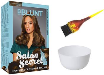 Bblunt Salon Secret High Shine Crem Hair Colour 5 32 Honey Light Golden Brown With Mixing Bowl 1 Dyeing Brush Price In India Buy Bblunt Salon Secret High Shine Crem Hair Step into the world of bblunt and check out what our salons, products, and experts have to offer. flip kart