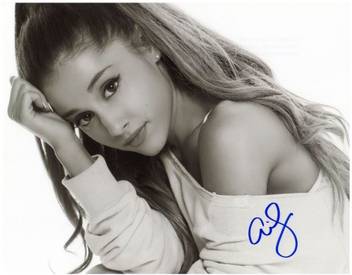 Ariana Grande Autographed Signed Poster Wall Art Da Cor 12 X 18