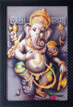 Art collection Home Decorative Lord Ganesha Ganesh Ji Ganpati Bappa Framed  Print Ink 19.8 inch x 13.8 inch Painting Price in India - Buy Art  collection Home Decorative Lord Ganesha Ganesh Ji