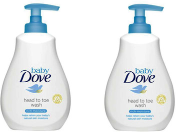 dove baby wash head to toe