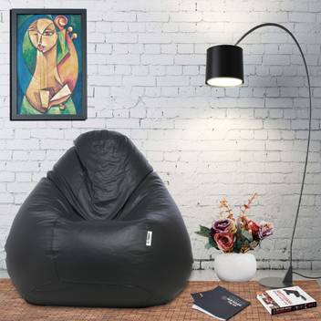 Flipkart Smart L Classic Tear Drop Shaped Bean Bag With Filling