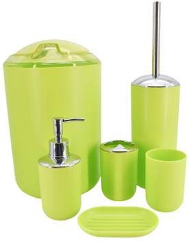 Shopnjazz Sanitary Wares Window Bath Series Bathroom Accessories Set Of 6 Green Pp Polypropylene Bathroom Set Price In India Buy Shopnjazz Sanitary Wares Window Bath Series Bathroom Accessories Set Of