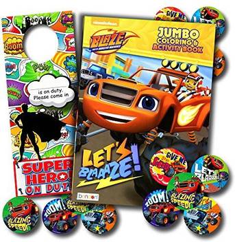 Nick Jr Blaze And The Monster Machines Coloring Book And Stickers