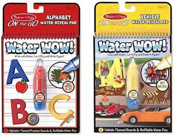 Generic Melissa Doug Water Wow Activity Book Alphabet And Coloring Book Vehicles Bundle Melissa Doug Water Wow Activity Book Alphabet And Coloring Book Vehicles Bundle