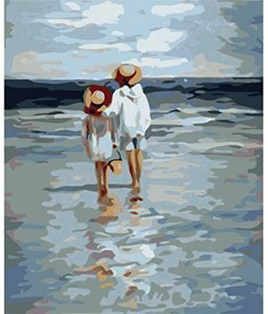Generic Sisters Oil Painting Diy by Numbers Paint Number Kits by Peyan �  PBN Kit for Adults Girls Kids Birthday Gift Decor Decorations G - Sisters  Oil Painting Diy by Numbers Paint
