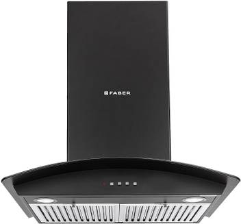 Faber Hood Feel 3d Bk Ltw 60 Cm 1095 M3 Hr Wall Mounted Chimney