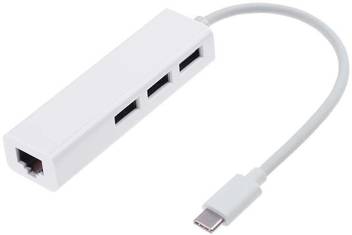 Microware Usb3 1 Type C Usb C To Rj45 Ethernet Lan Adapter With 3 Port Usb