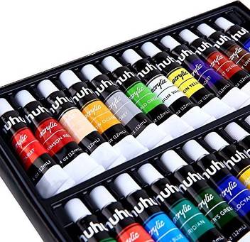 Generic Ohuhu Acrylic Paint Set 24 Colors Artist S Acrylic Painting Kit Acrylic Paints For Stone Canvas Wood Clay Fabric Nail Art Ohuhu Acrylic Paint Set 24 Colors Artist S Acrylic Painting Kit Acrylic paint is easy to mix and fast drying making it the ideal painting medium for beginners, students and artists alike. acrylic painting kit acrylic paints