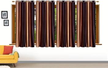 Ville Style 154 Cm 5 Ft Polyester Window Curtain Pack Of 4