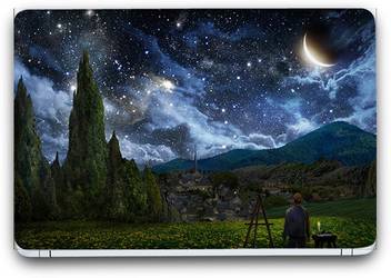 Flipkart Smartbuy Starlit Sky Painting Vinyl Laptop Skin 3m Avery Vinyl Matte Laminated 13 X 8 5 Inches Vinyl Laptop Decal 13 3 Price In India Buy Flipkart Smartbuy Starlit Sky Painting Vinyl Laptop