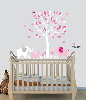 pink wall decals for nursery