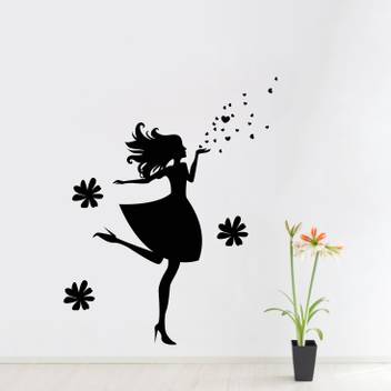 Stickersyard Medium Lovely Girl Wall Sticker Decal Sticker Price In India Buy Stickersyard Medium Lovely Girl Wall Sticker Decal Sticker Online At Flipkart Com