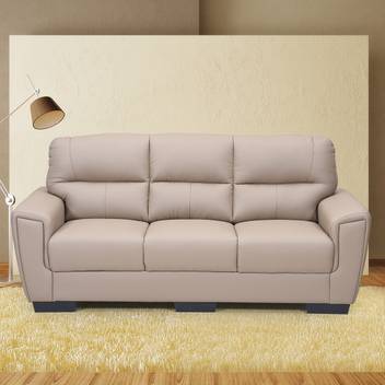 Royaloak Vegas Leatherette 3 Seater Sofa Price In India Buy Royaloak Vegas Leatherette 3 Seater Sofa Online At Flipkart Com