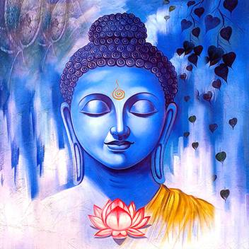 Print Station Lord Buddha Wall Decor Poster 12 Inch X 18 Inch