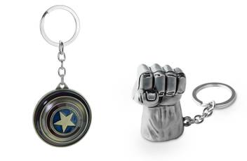 Three Shades Avengers Keychain Hulk Silver Key Chain Captain America Shield Keychain Round Moving Shield Key Chain Price In India Buy Three Shades Avengers Keychain Hulk Silver Key Chain