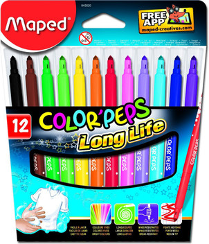 colored felt tip pens