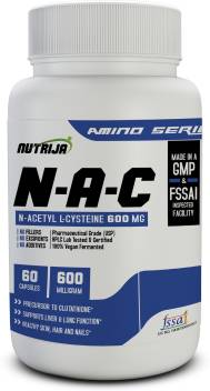 Nutrija N Acetyl Cysteine Nac 600 Mg 60 Veg Capsules Price In India Buy Nutrija N Acetyl Cysteine Nac 600 Mg 60 Veg Capsules Online At Flipkart Com