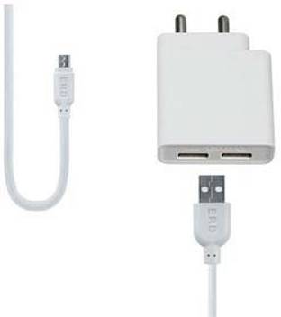 Ske Erd Tc 65 5v Dc 2 4 Amp Bc Micro Dual Usb Charger Inbuilt Automatic Voltage Booster Mobile Charger 1 A Multiport Mobile Charger With Detachable Cable Ske Flipkart Com
