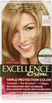 L Oreal Paris Excellence Creme Permanent Hair Color 8 Medium