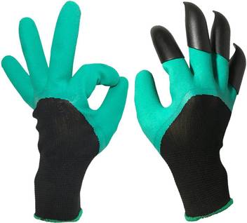 Vibex Garden Gloves With Fingertips Claws Quick Great For Digging Weeding Seeding Poking Safe For Rose Pruning Best Gardening Tool Best Gift For Gardeners Gardening Shoulder Glove Price In India