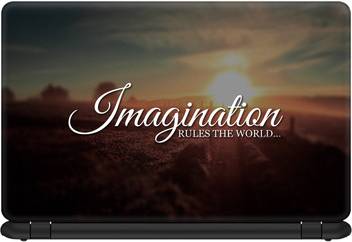 Kreative Lab Imagination Rules The World Laptop Skin For 14 1 Inches Laptop Compatible For Dell Acer Hp Lenovo Samsung Dell Laptops Vinyl Laptop Decal 14 1 Price In India Buy Kreative Lab Imagination Rules The World Laptop