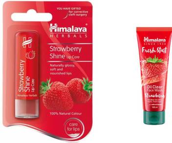 Himalaya Fresh Start Oil Clear Strawberry Face Wash Strawberry Shine Lip Balm Price In India Buy Himalaya Fresh Start Oil Clear Strawberry Face Wash Strawberry Shine Lip Balm Online At Flipkart Com