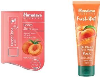 Himalaya Fresh Start Oil Clear Peach Face Wash Peach Shin Lip Balm Price In India Buy Himalaya Fresh Start Oil Clear Peach Face Wash Peach Shin Lip Balm Online At Flipkart Com