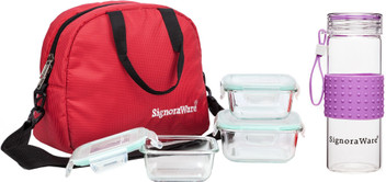 glass lunch box signoraware