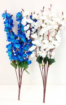 Bluebird Blue White Orchid Peony Flower Bunch Blue White Orchids Artificial Flower Price In India Buy Bluebird Blue White Orchid Peony Flower Bunch Blue White Orchids Artificial Flower Online At Flipkart Com