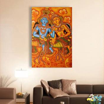 Inephos Unframed Canvas Painting Beautiful Radha Krishna Kerala Mural Art Wall Painting For Living Room Bedroom Office Hotels Drawing Room Digital Reprint 61 Cm X 91 Cm Painting Price In India,Curly Hair Anime Boy Sketch